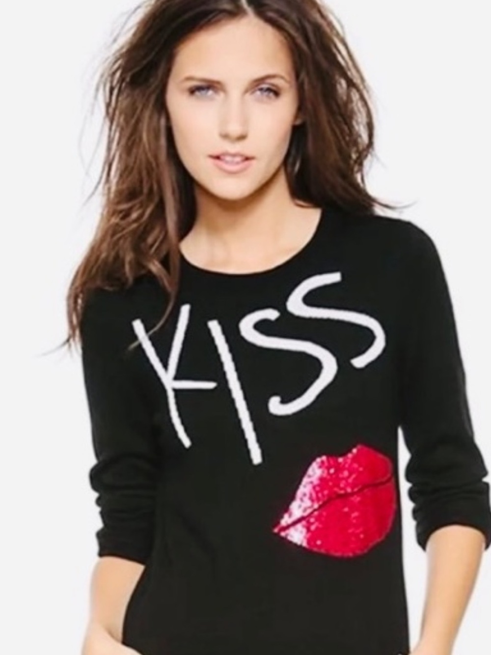 Alice + Olivia Karsyn Kiss & Tell Valentine Sweater! Size XS